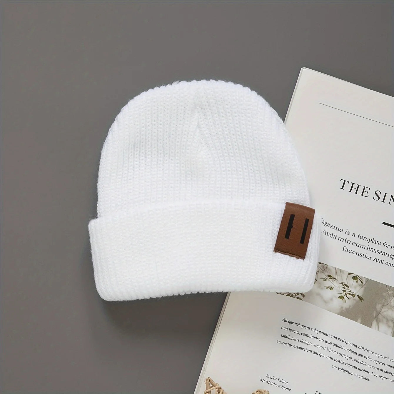 1/2/3pcs soft knitted newborn baby hat striped pattern elastic band suitable for stretching lightweight and warm winter baby hat