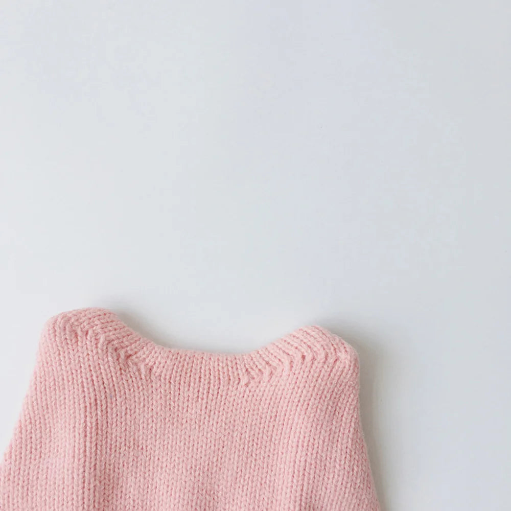 Baby Hats Autumn/Winter Baby Boys Girls Knitted Hat Toddler Knit Woolen Hat Children's Ear Protection Hats Infant Kids Warm Cap