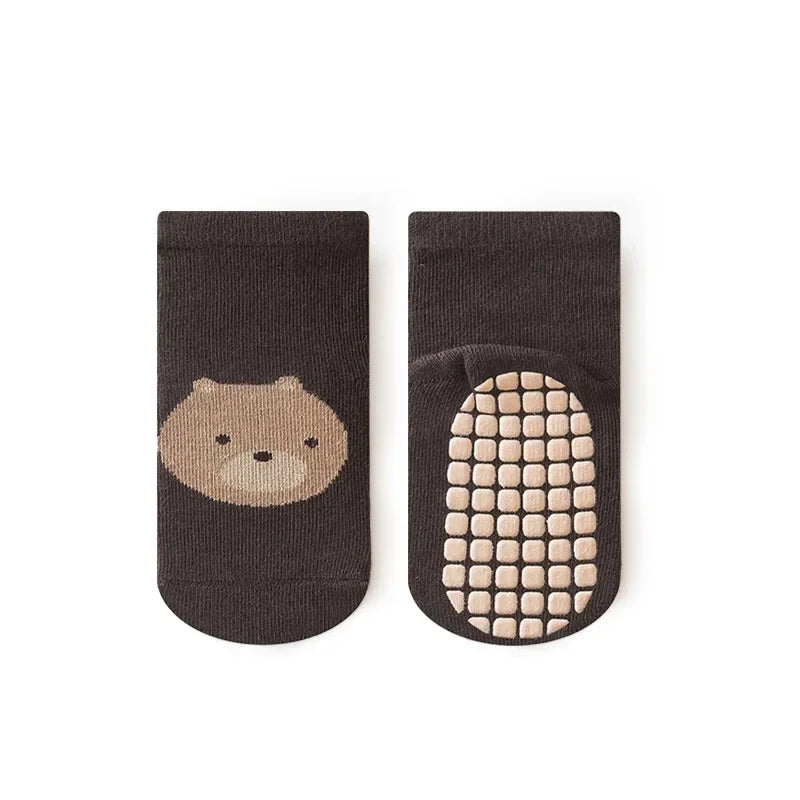 Spring Autumn Sock Baby Boys Girls Anti-Slip Floor Socks Infant Kids Trampoline Shoes Children School Sports Mid Calf Long Socks