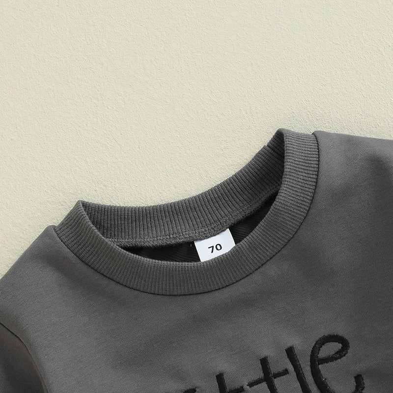 Newborn Baby Boy Autumn Romper Baby Long Sleeve Ghost Letter Embroidery Rompers Baby Halloween Clothes Sweatshirt Jumpsuits