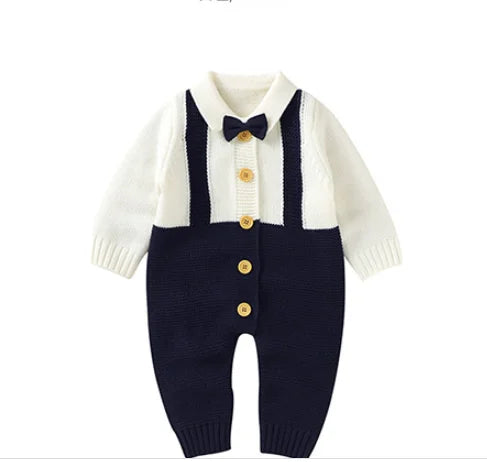 0-24M Newborn Baby Romper Shoes Gloves Set Knit Girl Boy Jumpsuit Boot Mitten Solid Toddler Infant Long Sleeve Knit Clothing