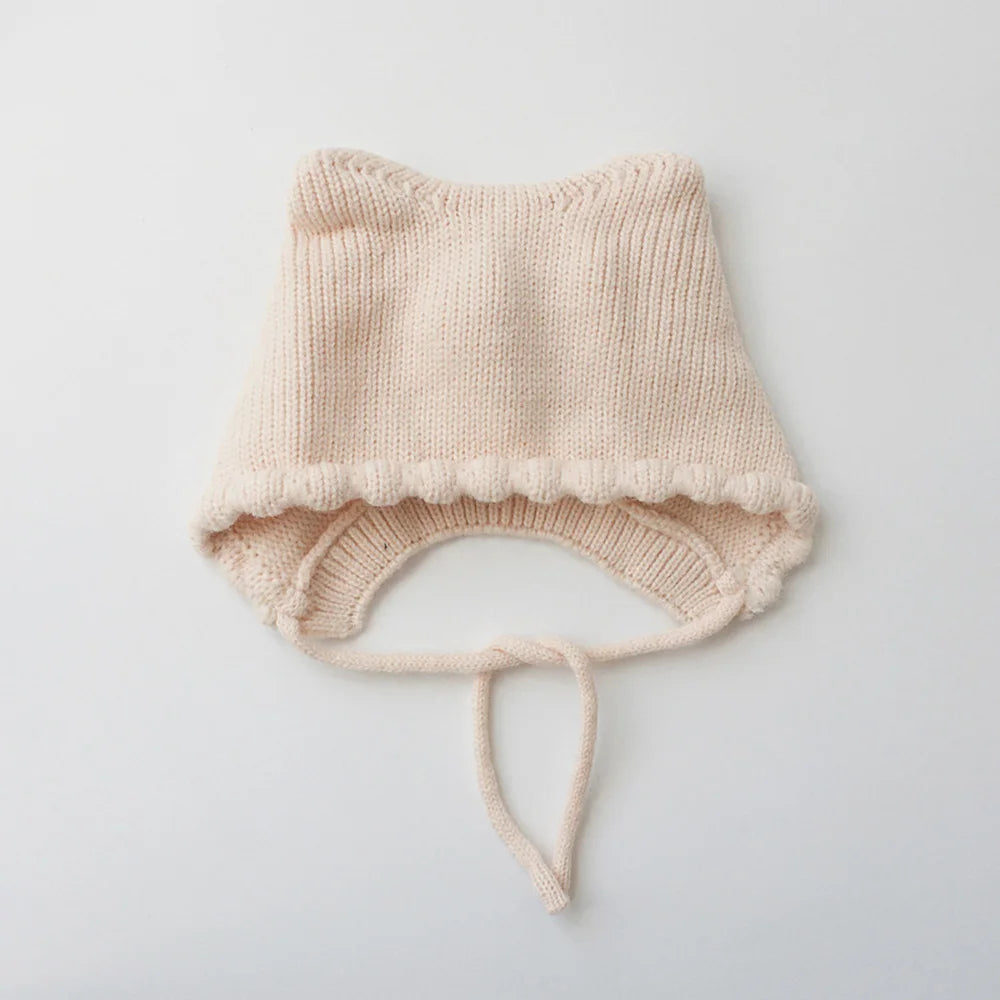Baby Hats Autumn/Winter Baby Boys Girls Knitted Hat Toddler Knit Woolen Hat Children's Ear Protection Hats Infant Kids Warm Cap