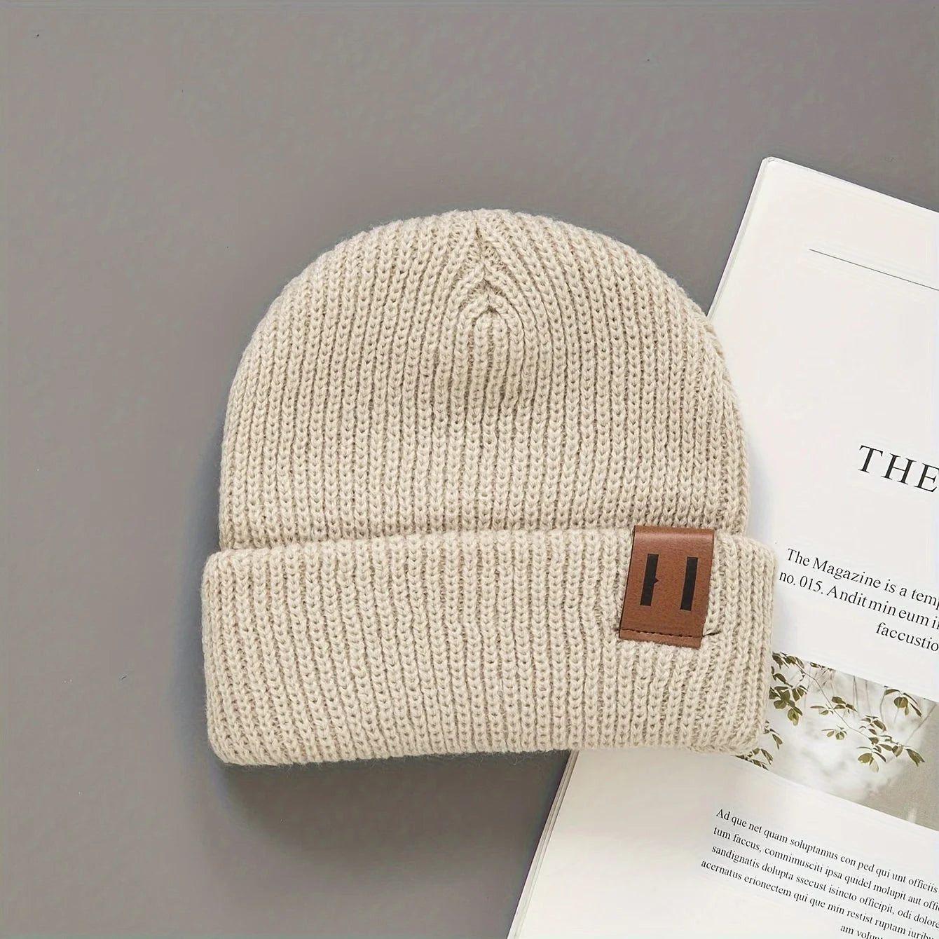 1/2/3pcs soft knitted newborn baby hat striped pattern elastic band suitable for stretching lightweight and warm winter baby hat