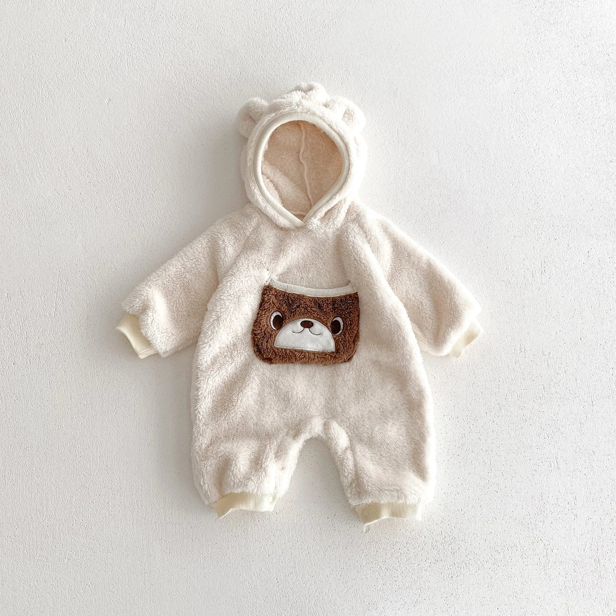 Autumn and Winter Baby Boys Girls Romper Infant Thickening Warm Jumpsuit with Hat 0-2 Years Old Newborn Baby Bodysuit