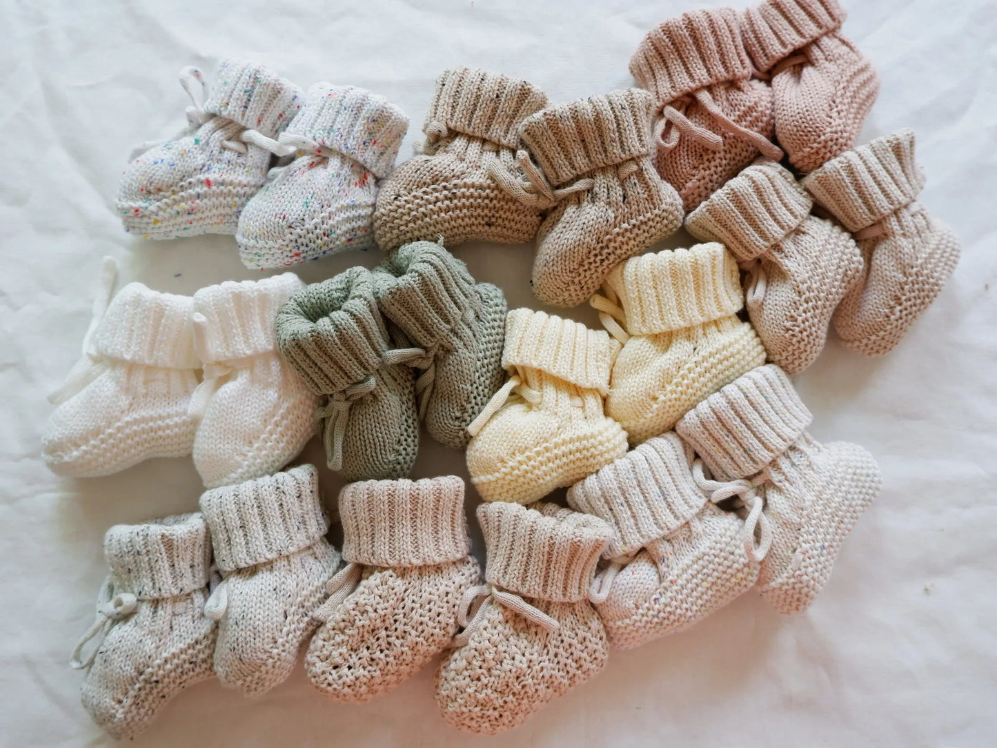 Winter Cute Infant Baby Neutral Booties 100% Cotton Knit Warm Baby Socks Unisex Toddler Baby Shoes Shower Gift
