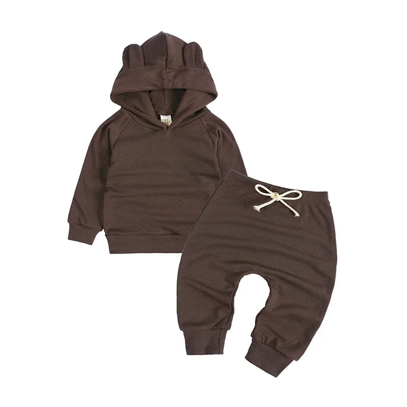 Kids Boys Girls Pajamas Set Children Sleepwear Pajamas Flared Pants Sets Long Sleeve Cotton Baby Clothes Spring Autumn Clothing