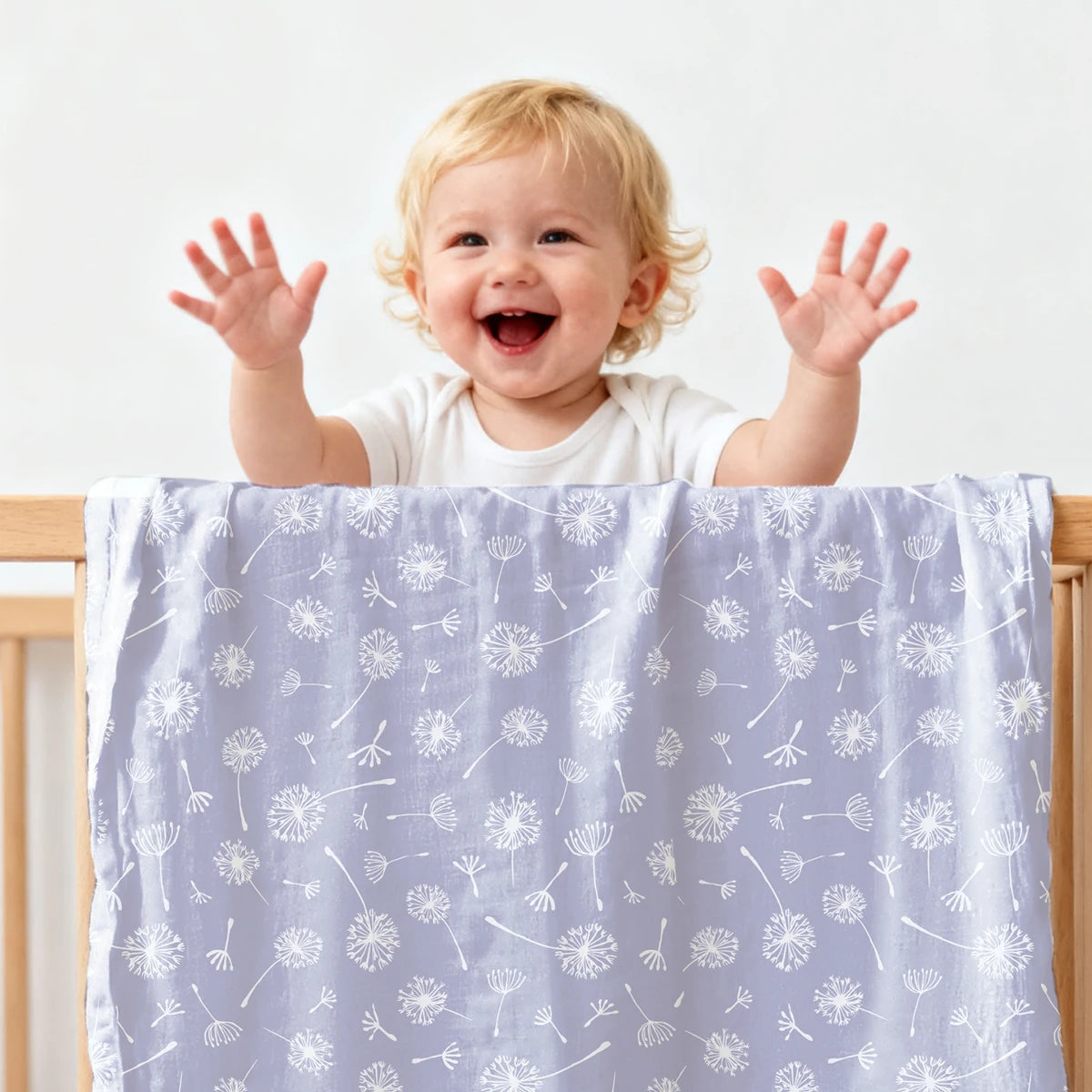 Elinfant Newborn Bamboo Receiving Blankets Infant Swaddle Blankets Soft Cozy Baby Swaddle Blanket Nursery Accessories Essentials