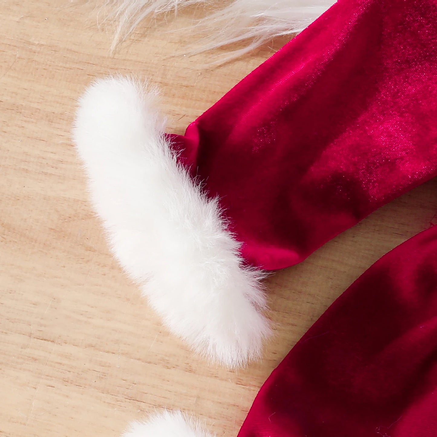 Ma&Baby 0-24M Christmas Newborn Infant Baby Girls Red Rompers Velvet Ruffle Plush Jumpsuit + hat Party Xmas Costumes Outfits D05