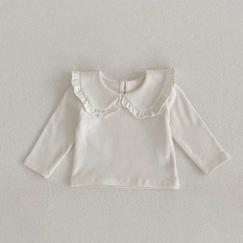 MILANCEL Toddler Baby Girl Clothing Set Embroidery Flower Knit Sweaters Beige Bodysuit Infant Girls Outfit