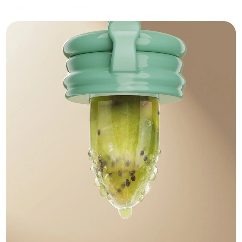 New Mould Fruit & Vegetable Feeder with Silicone Mesh Cartoon Lion Food Feeder Juice Feeding Teething Utensils Baby Items