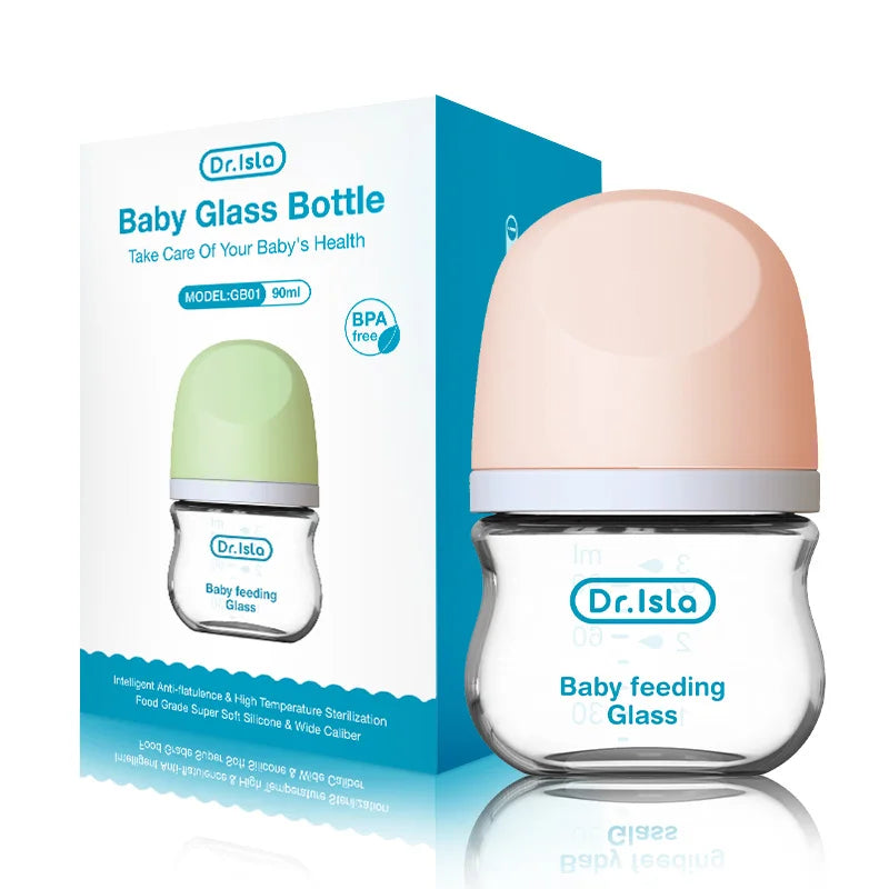 Anti-Choke Glass Baby Bottle 160ml