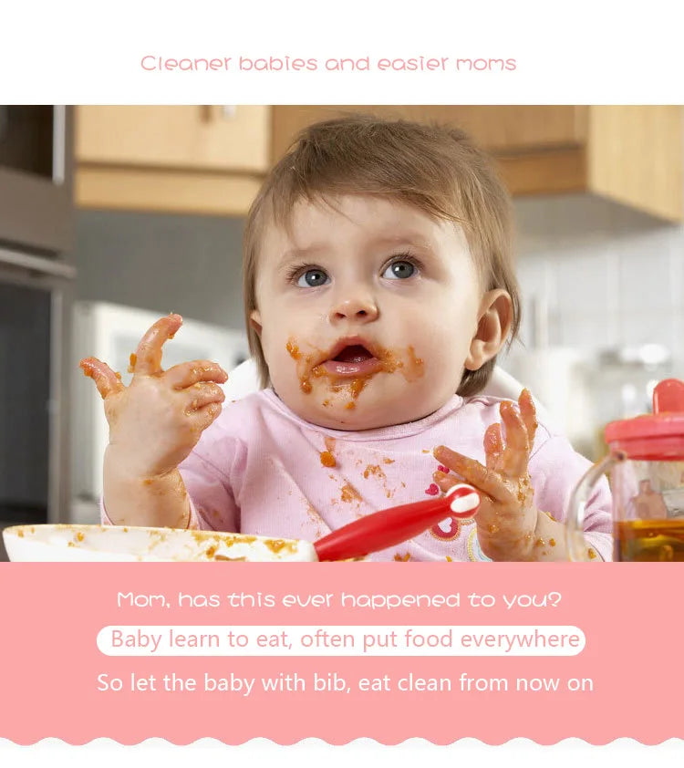 Cartoon Waterproof Baby Bib 1-3Y