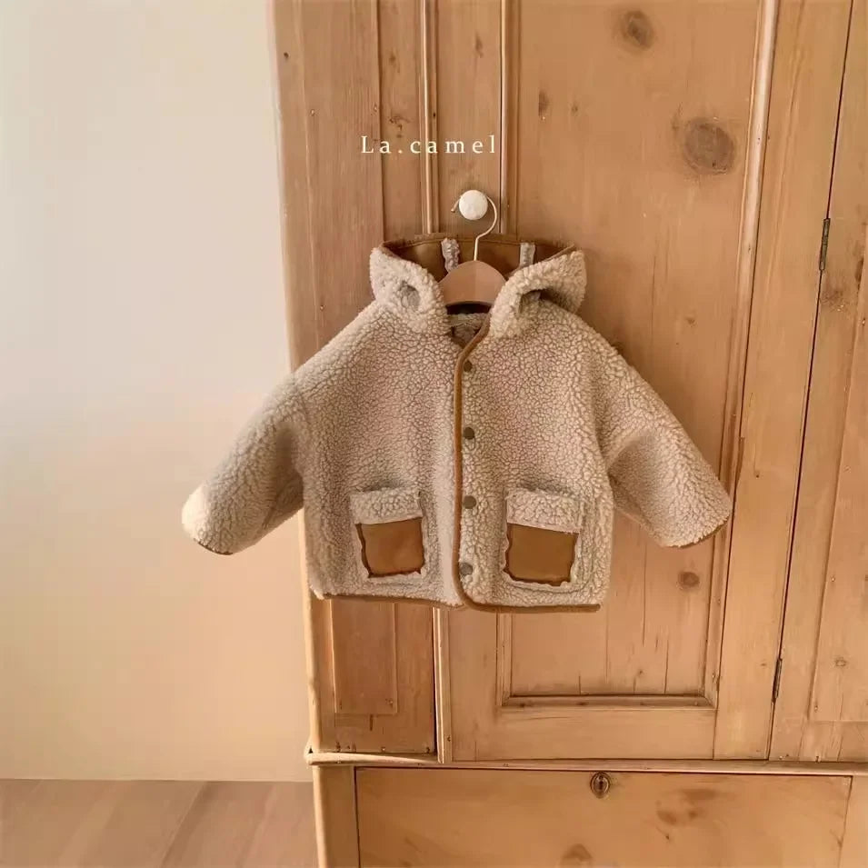 Korean Plush Fur Baby Jacket