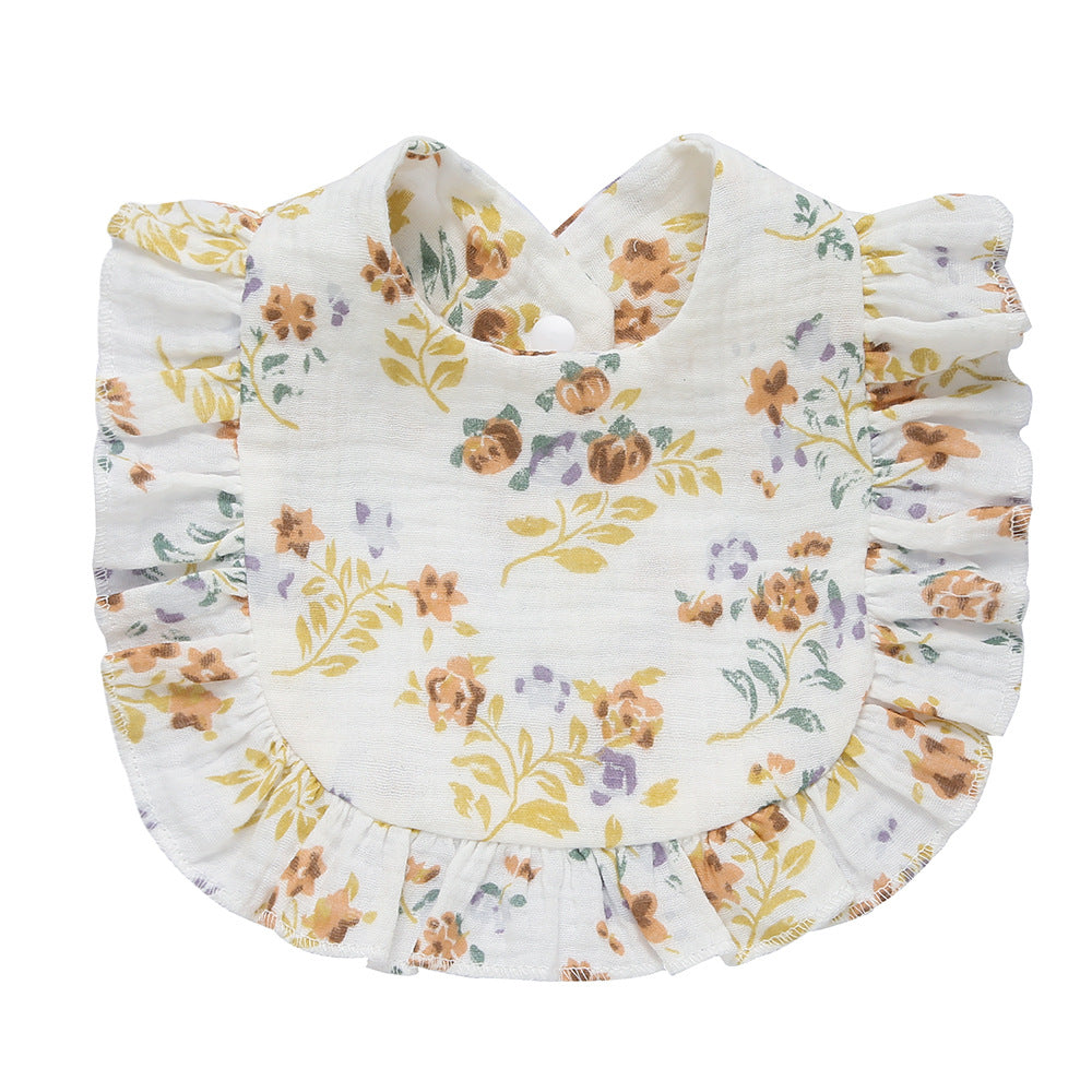 Cotton Muslin Baby Bibs & Burp Cloths