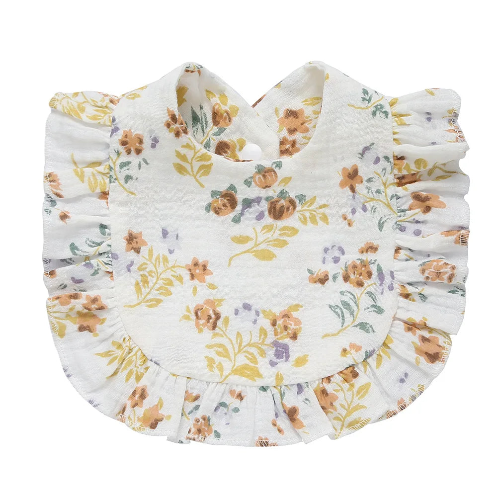 Cotton Muslin Baby Bibs & Burp Cloths