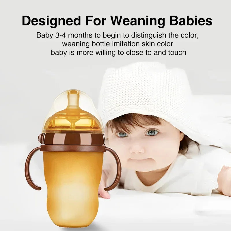 Portable Silicone Baby Bottle 250ml