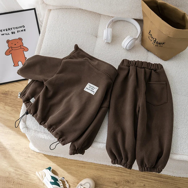 Baby Clothing Sets Winter Fleece