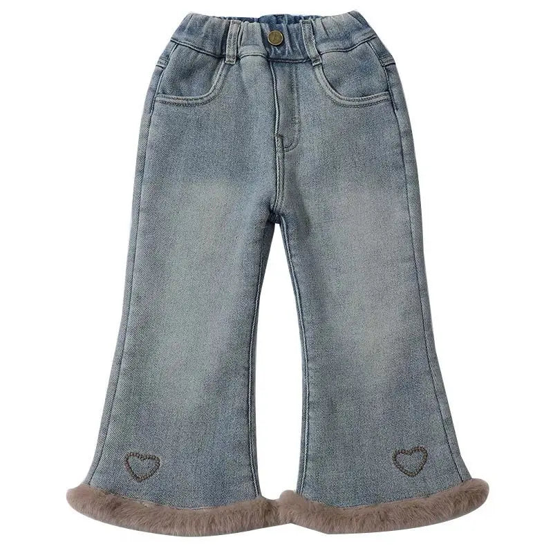Flared Fleece-Lined Jeans