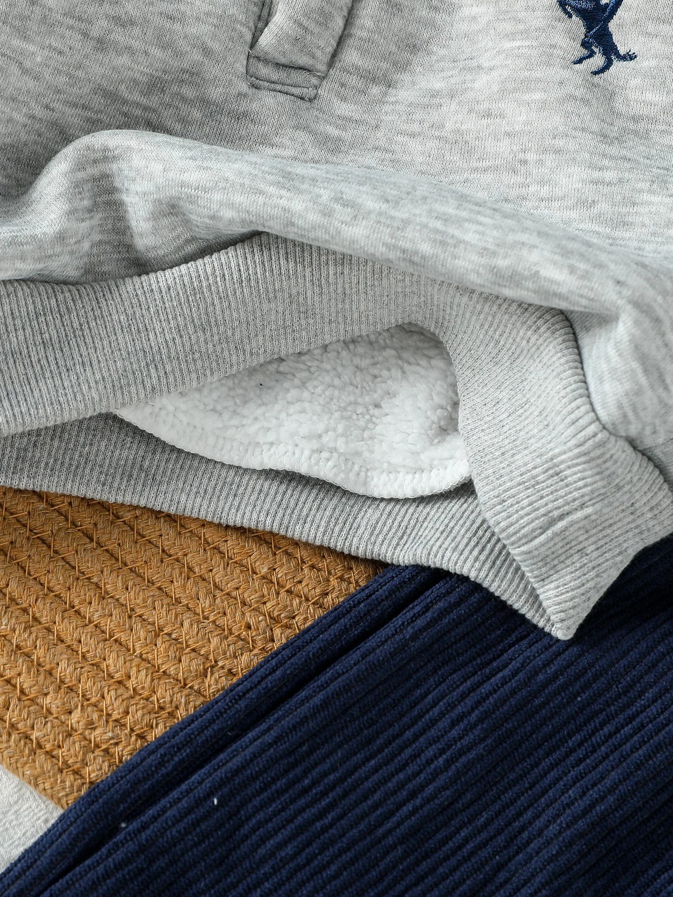 Embroidered Horse Hoodie Set