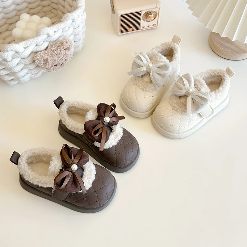 Girls Plush Winter Shoes