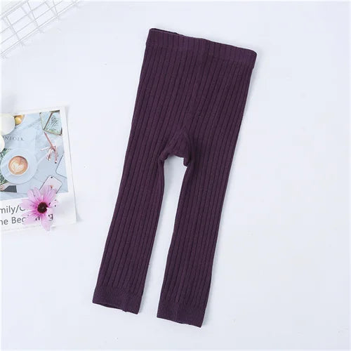 Soft Cotton Knitted Leggings for Kids