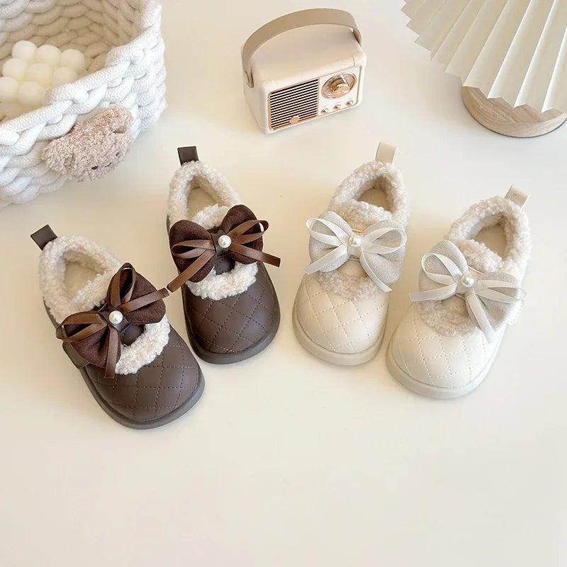 Girls Plush Winter Shoes