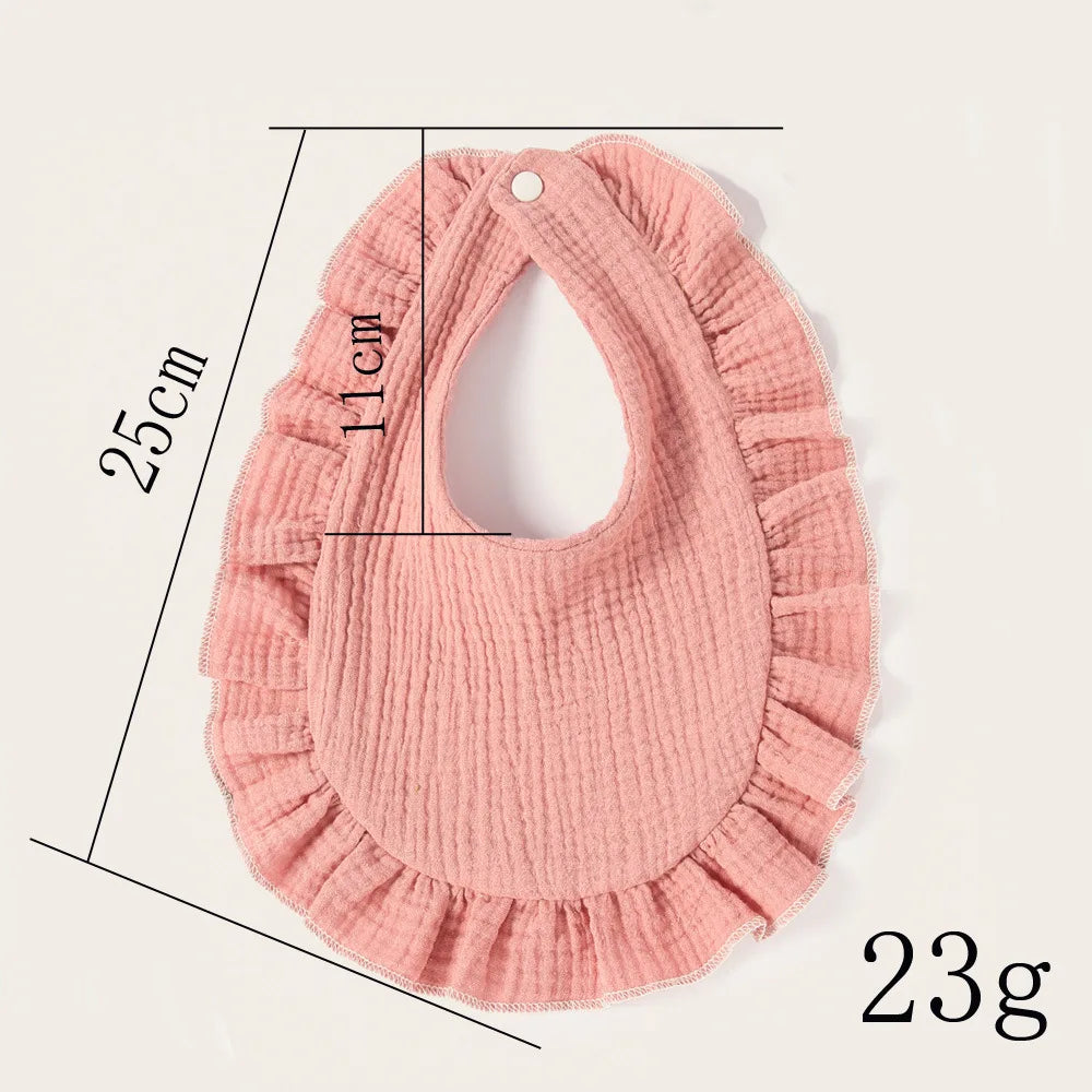 Cotton Muslin Baby Bibs & Burp Cloths