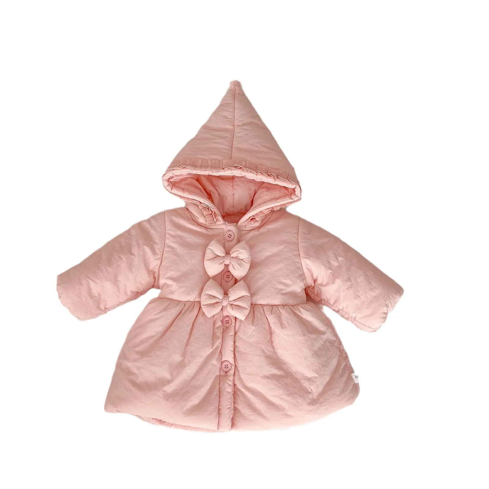 Velvet Fleece Hooded Girls Coat