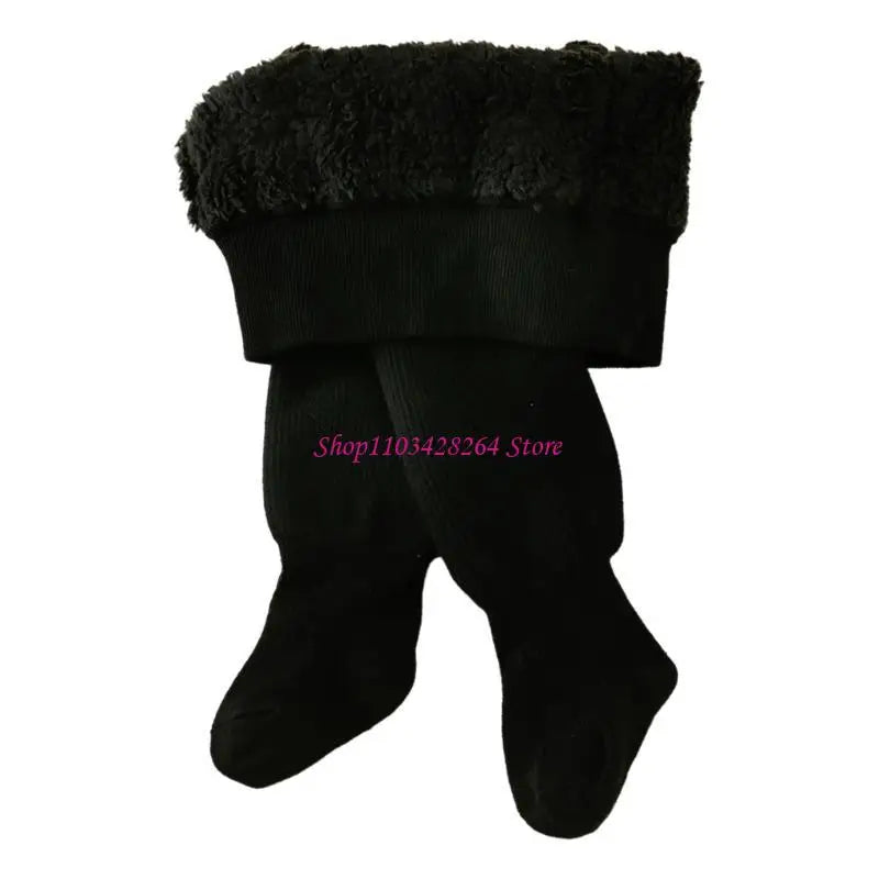Cozy Fleece Lined Tights Infant Heating Leggings Winter Essential for Kids Warm
