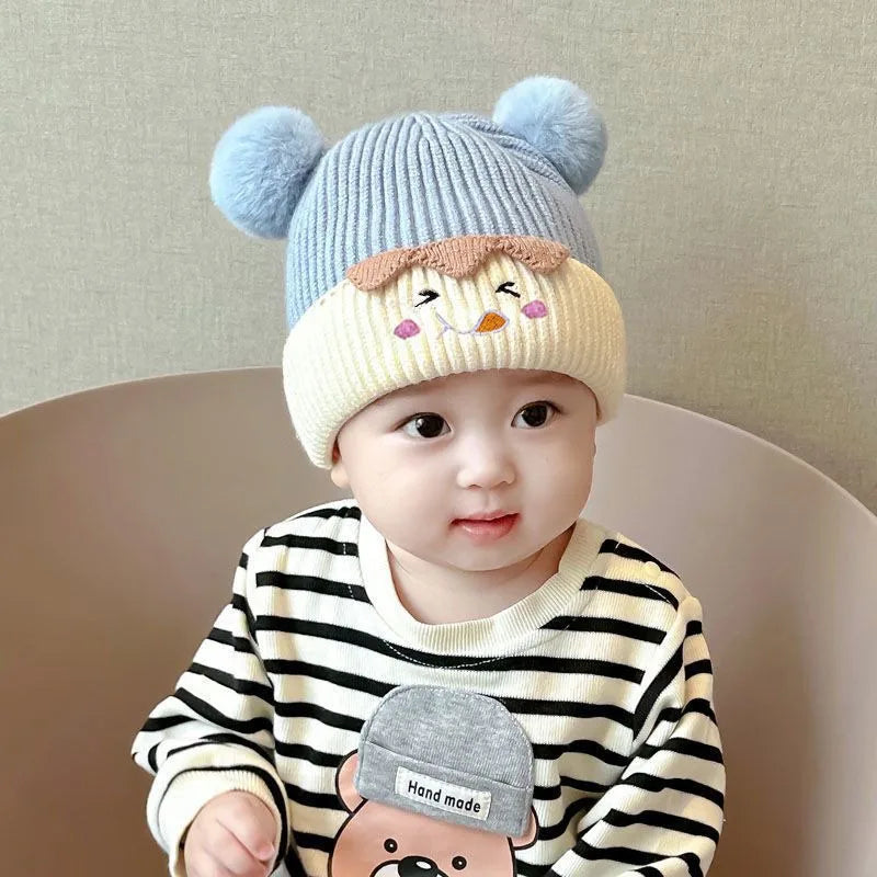 Cartoon Bear Ears Winter Baby Hat