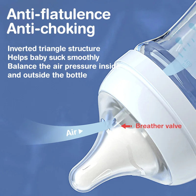 Anti-Choke Glass Baby Bottle 160ml