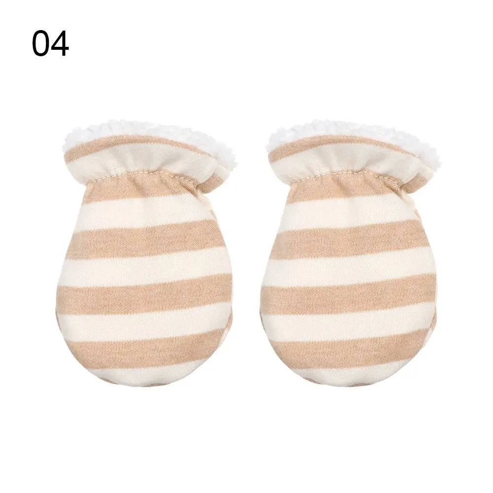 Boys Girls Cute Full Finger Fleece Gloves Toddler Infant Mittens Baby Anti-Grab Mittens Newborn Gloves