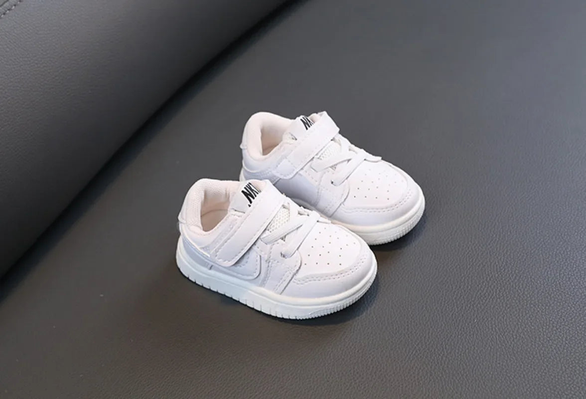 Kids White Casual Sneakers