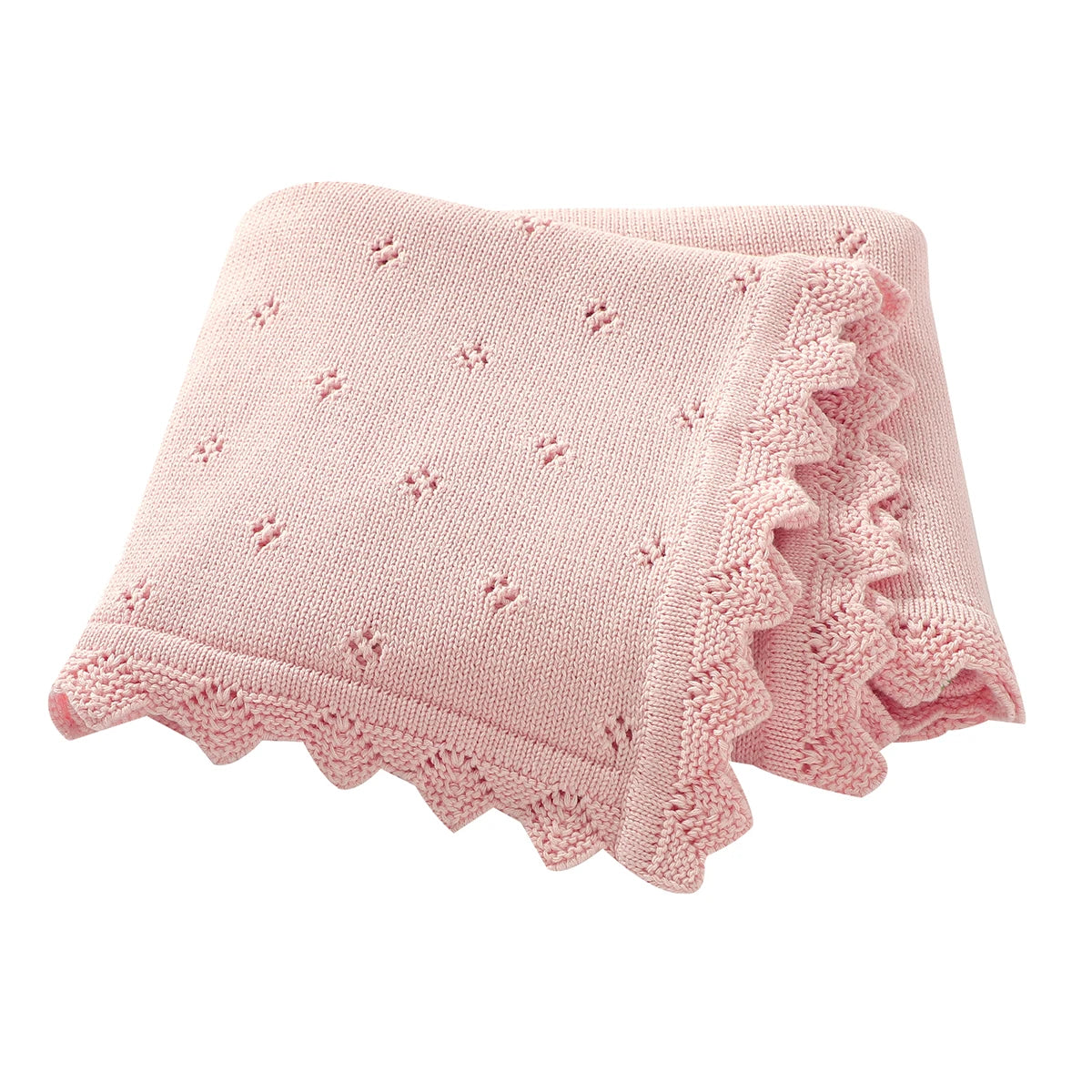Baby Blankets Newborn 90*70cm Ultra-Soft Cotton Knitted Swaddle Wrap Blanket for Infant Toddler Boys Girls Throw Receiving Quilt