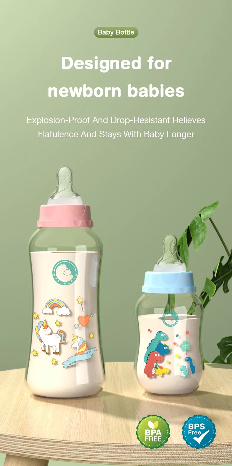 Dr.Isla 240ml Baby Bottle with Handle