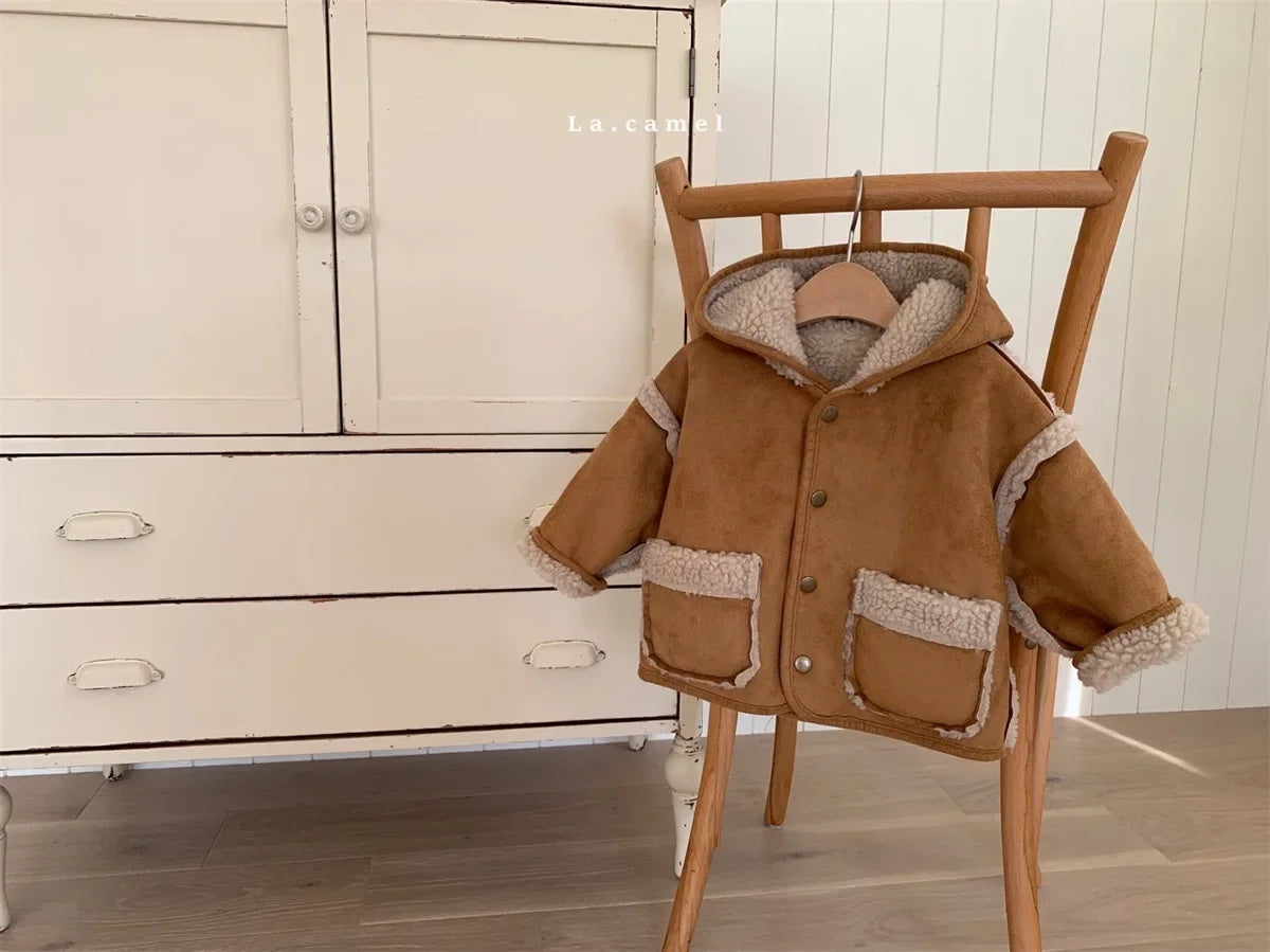 Korean Plush Fur Baby Jacket