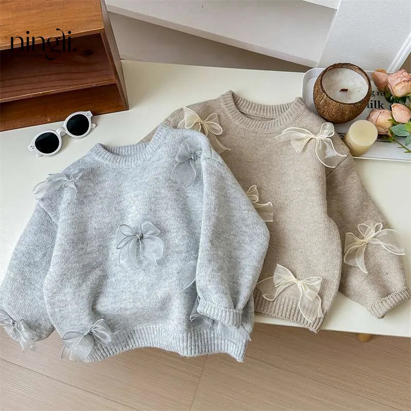 Gauze Bow Pullover