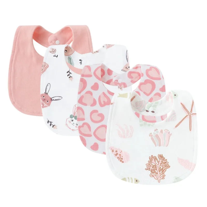 2025 Newborn Baby Drooling Towel Men and Women Baby Bib Concealed Bib Anti-Spitting Cotton Drooling Pocket Kids Bibs Accessories