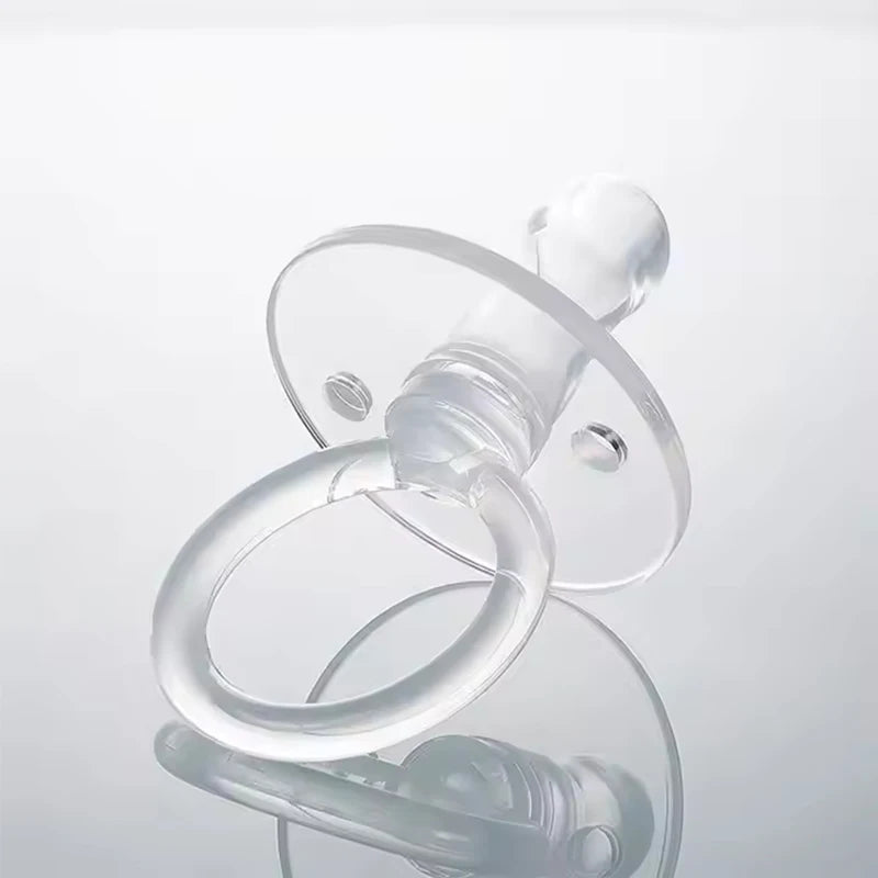 1pc Baby Silicone Pacifier 100% Liquid Silicone Bpa Free Food Grade Material Newborn Soft Air Inflation Soother