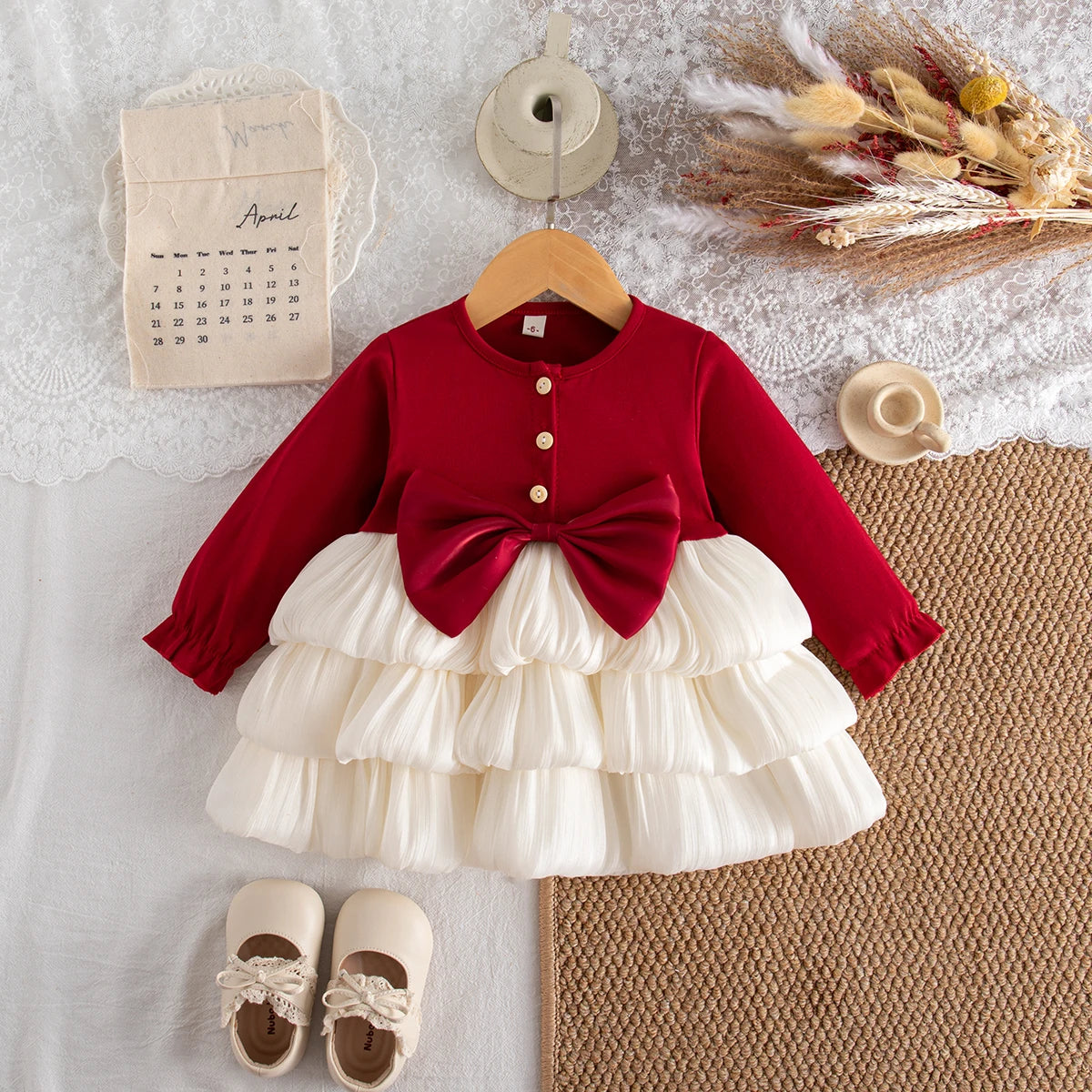 Red Bow Christmas Dress