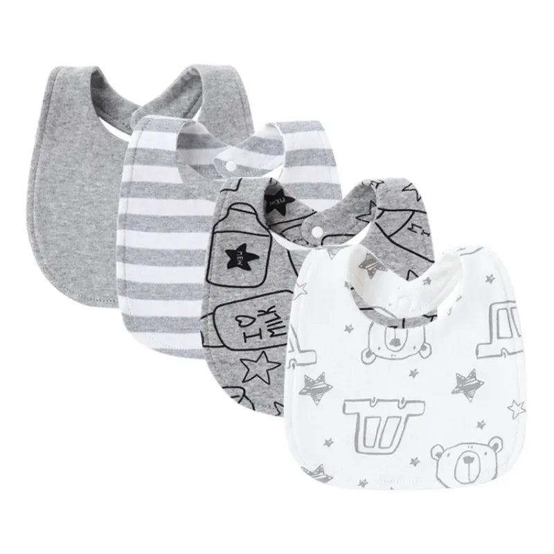 2025 Newborn Baby Drooling Towel Men and Women Baby Bib Concealed Bib Anti-Spitting Cotton Drooling Pocket Kids Bibs Accessories