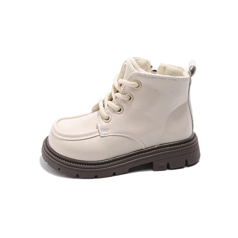 Autumn Winter Children's Boots 2-18 Years Old Padded Warm Boys Girls Cotton Shoes Hundred Anti-slip Kids Short Boots Shoes