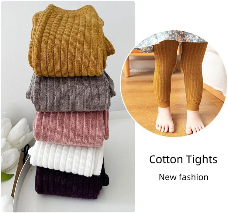 Soft Cotton Knitted Leggings for Kids