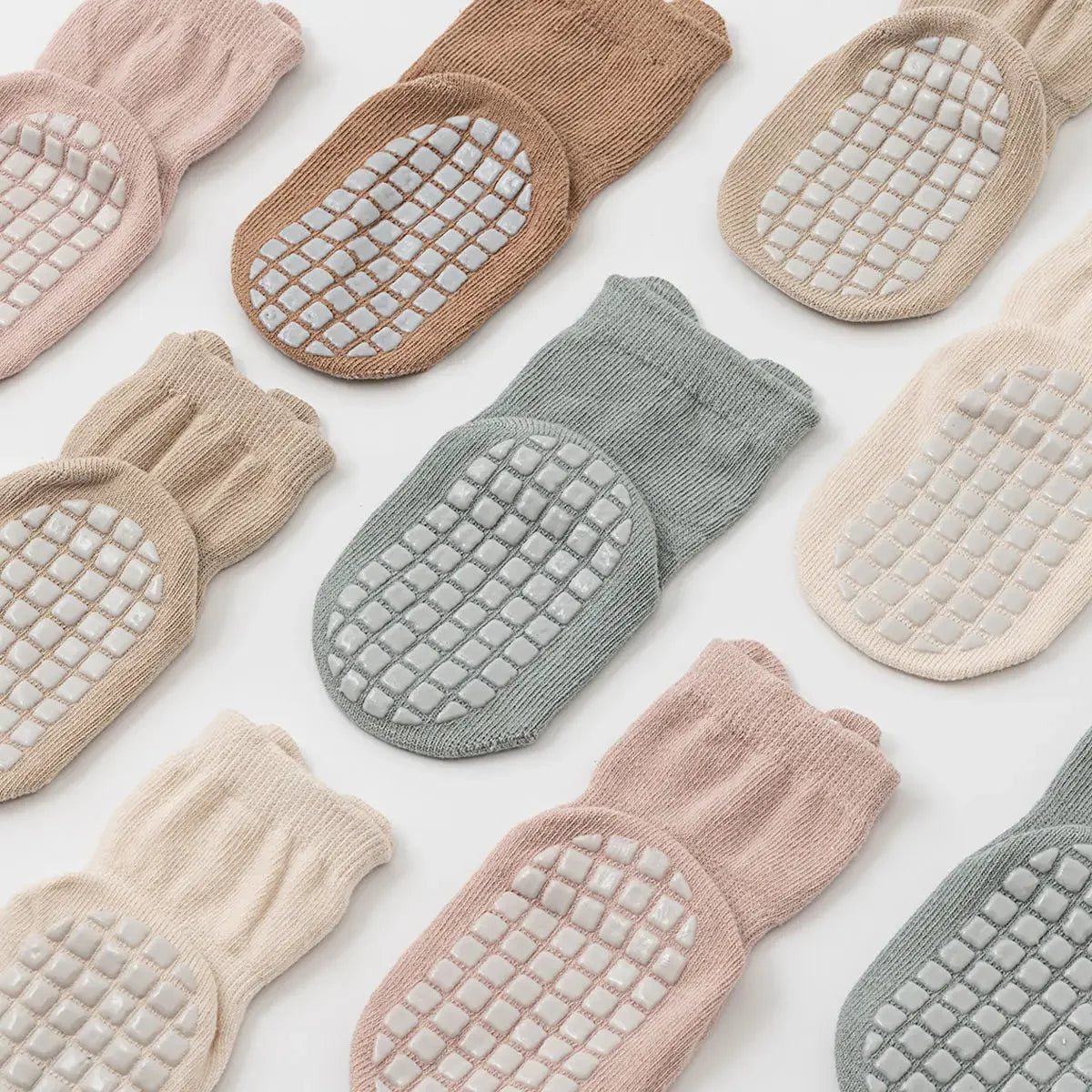 3/5/1Pairs/Lot Baby Socks Infant Newborn Anti-Slip Cotton Floor Socks For Girls Boys Cute Unisex Rubber Grips Toddler Socken