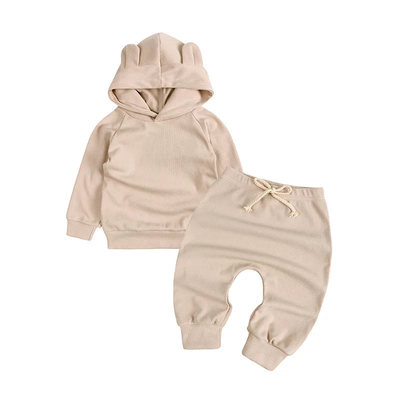 Kids Boys Girls Pajamas Set Children Sleepwear Pajamas Flared Pants Sets Long Sleeve Cotton Baby Clothes Spring Autumn Clothing