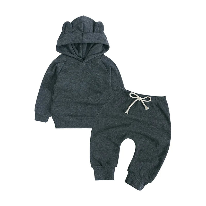Kids Boys Girls Pajamas Set Children Sleepwear Pajamas Flared Pants Sets Long Sleeve Cotton Baby Clothes Spring Autumn Clothing