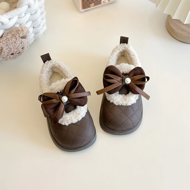 Girls Plush Winter Shoes