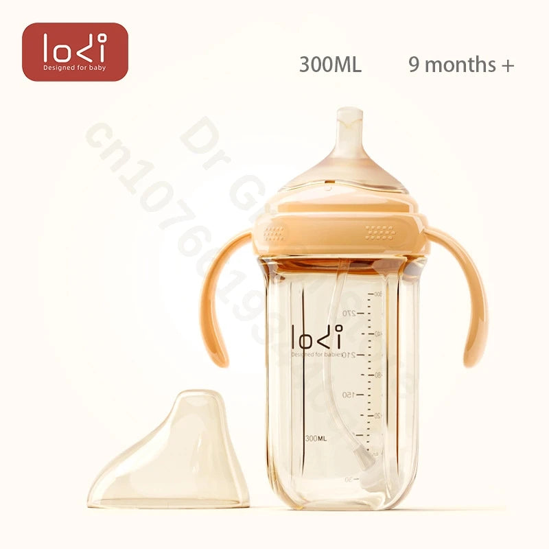 LODI Little Elephant Baby Bottle Wide Mouth PPSU Removable/Washable Bottle Double row of air holes Nipple/Duckbill Bottle
