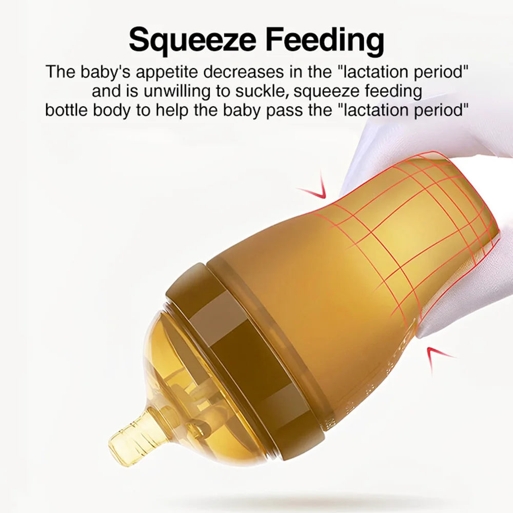 Portable Silicone Baby Bottle 250ml