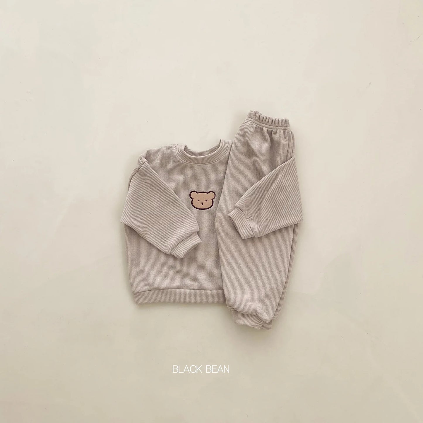 0-3Yrs Kids Little Bear Clothes Girls Long Sleeve T-shirts Tops Pants 2Pcs Spring Autumn Baby Boys Loose Clothing Suits